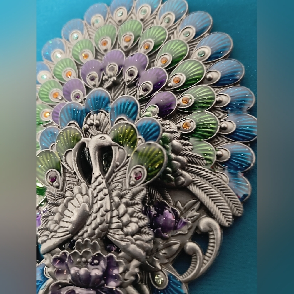 Vintage Foldable Maniya Peacock Mirror - Picture 15 of 16